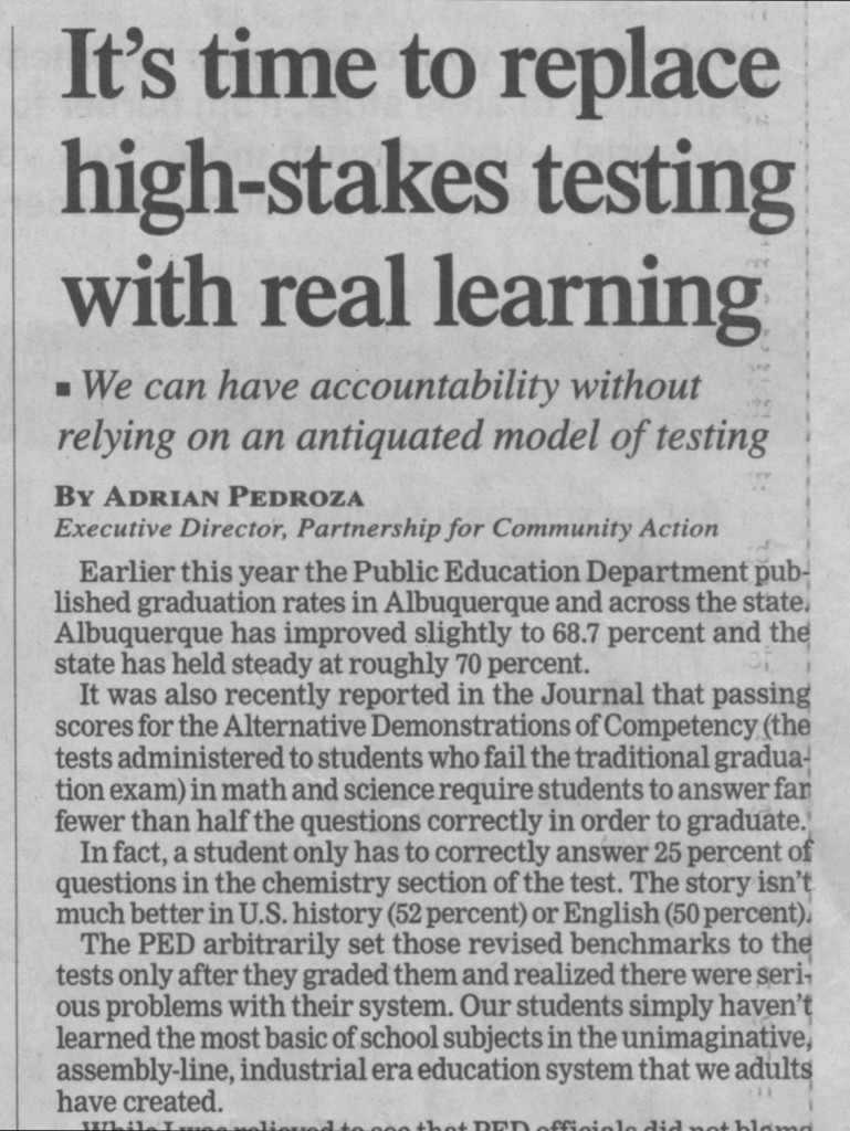 Featured image for “It’s time to replace high-stakes testing with real learning”