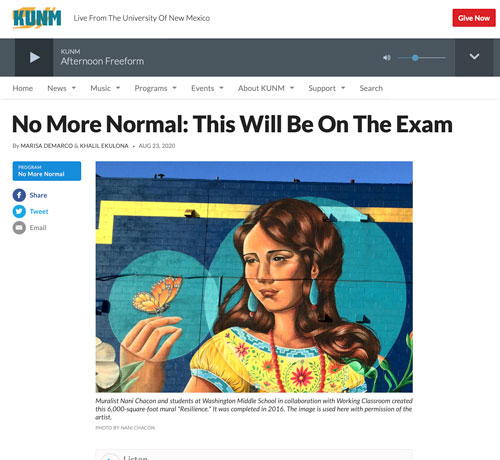 Featured image for “No More Normal: This Will Be On The Exam — KUNM.org”