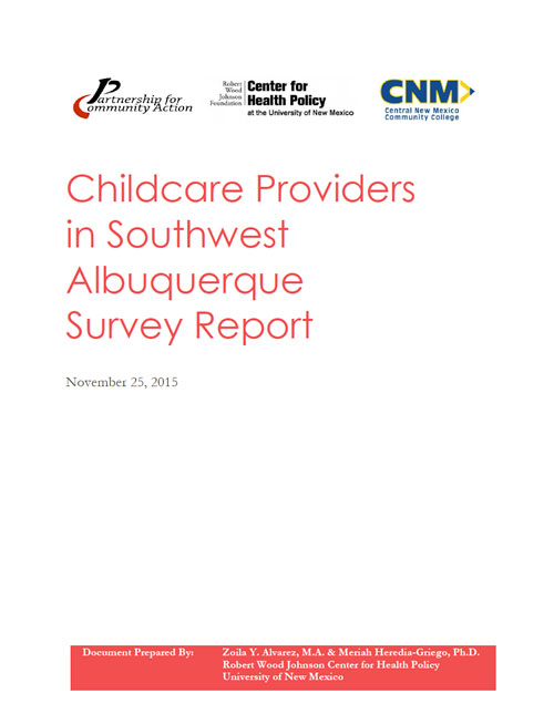 Thumbnail of Early Childcare Providers in SW ABQ Survey Report